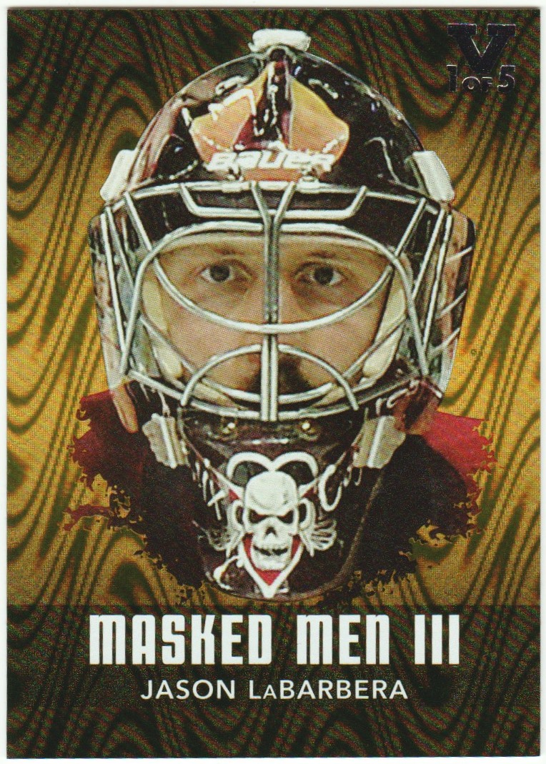 2010-11 Between The Pipes Masked Men III Gold #MM22 J LaBarbera (image for) 2010-11 Between The Pipes Masked Men III Gold #MM22 J LaBarbera
