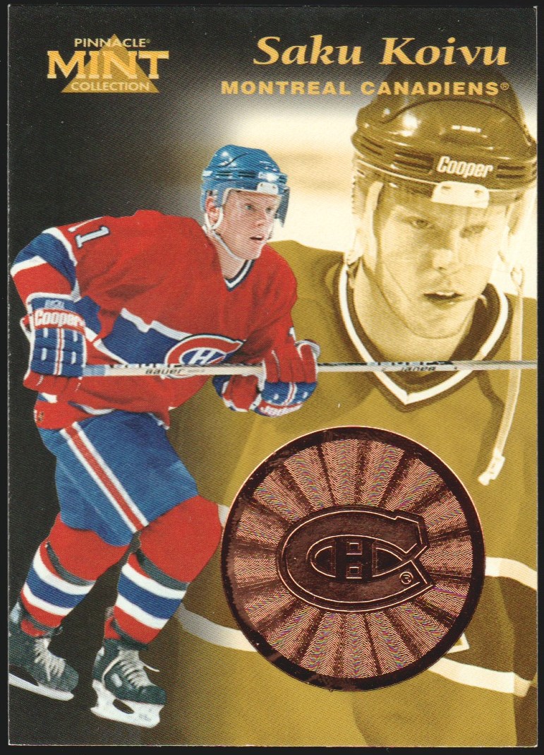 (image for) 1996-97 Pinnacle Mint Bronze #9 Saku Koivu