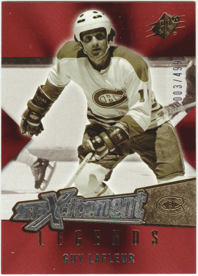 (image for) 2005-06 SPx Xcitement Legends #XLGL Guy Lafleur 003/499