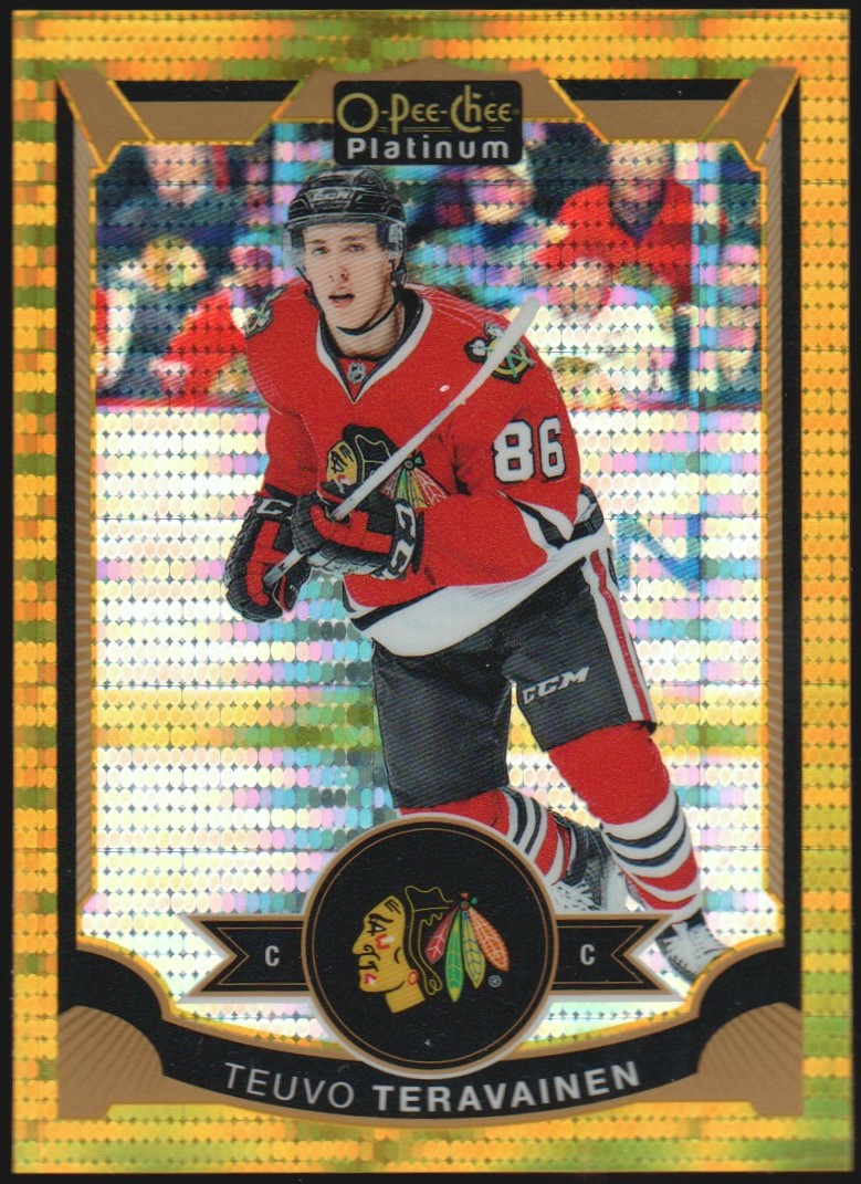 2015-16 O-Pee-Chee Platinum Seismic Gold #17 Teuvo Teravainen (image for) 2015-16 O-Pee-Chee Platinum Seismic Gold #17 Teuvo Teravainen