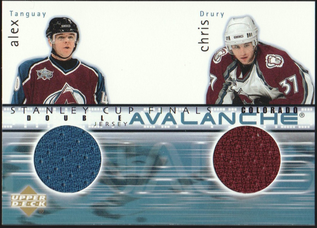 (image for) 2001-02 Upper Deck Double Jerseys #DJTD Alex Tanguay/Chris Drury