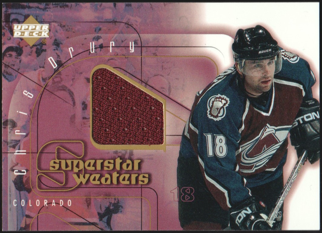 (image for) 2001-02 Upper Deck Jerseys Superstar Sweaters #SSCD Chris Drury