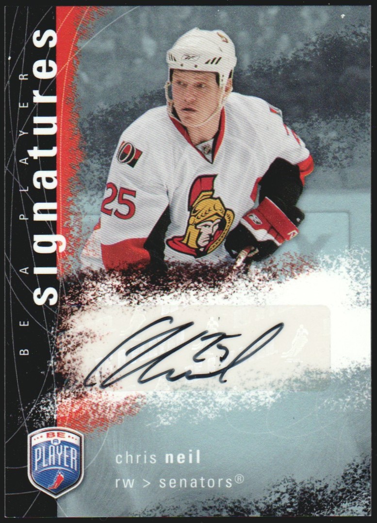 (image for) 2007-08 Be A Player Signatures #SCN Chris Neil