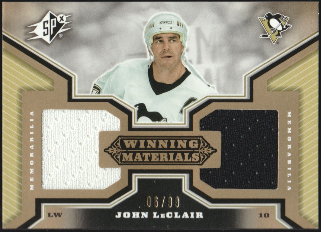 (image for) 2005-06 SPx Winning Materials Gold #WMJL John LeClair 06/99