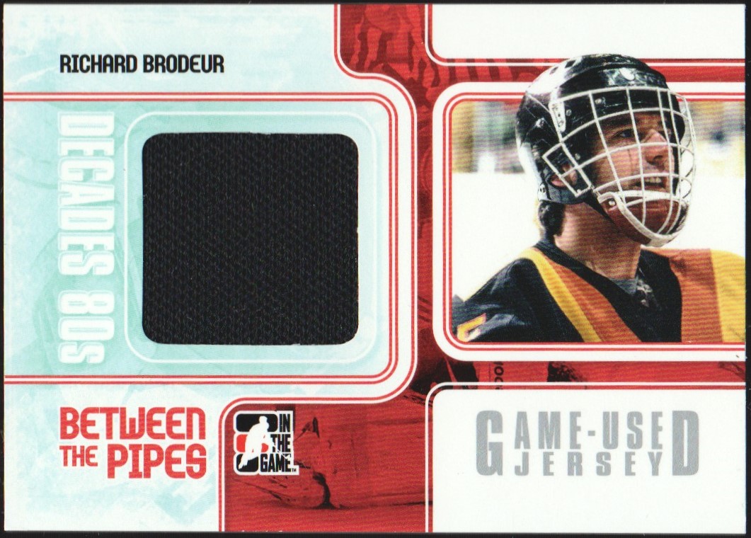 2010-11 ITG Decades 1980s BTP Jerseys Silver #8 Richard Brodeur (image for) 2010-11 ITG Decades 1980s BTP Jerseys Silver #8 Richard Brodeur