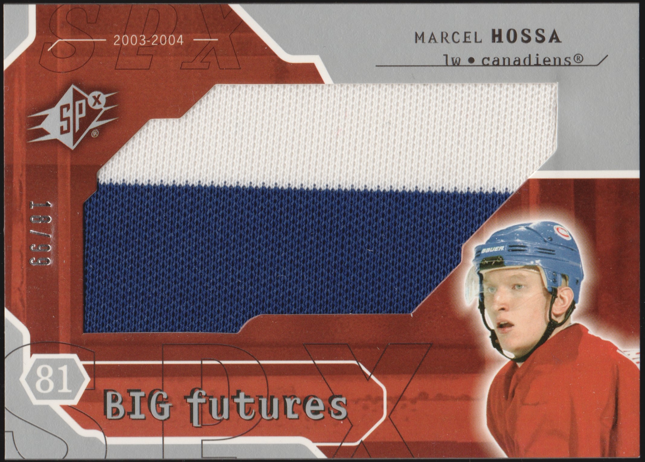 (image for) 2003-04 SPx Big Futures #BFMH Marcel Hossa 18/99