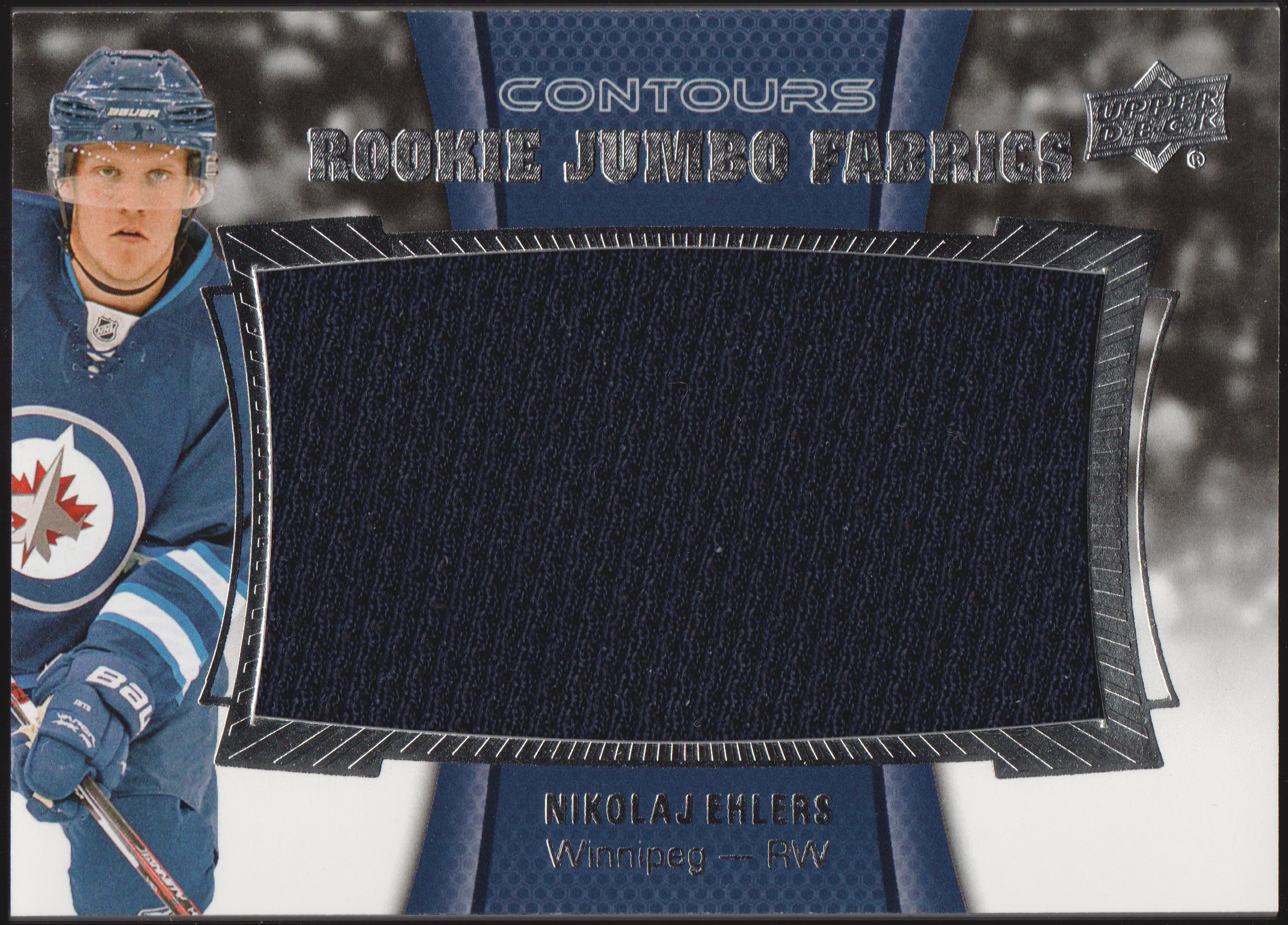 (image for) 2015-16 Upper Deck Contours Rookie Jumbo Fabrics #RJJNE Nikolaj Ehlers