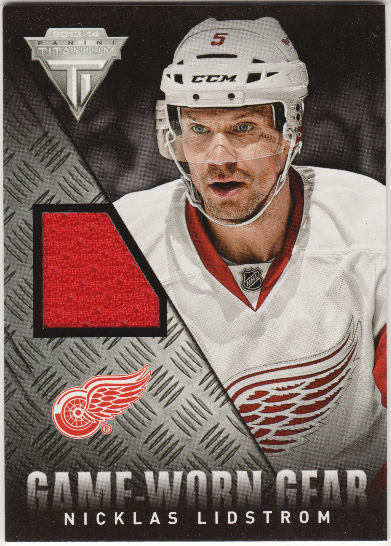(image for) 2013-14 Panini Titanium Game Worn Gear #GGNL Nicklas Lidstrom