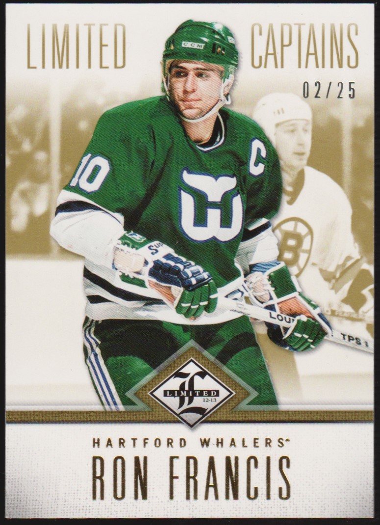 2012-13 Limited Gold #196 Ron Francis Captains 02/25 (image for) 2012-13 Limited Gold #196 Ron Francis Captains 02/25