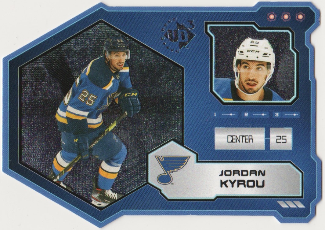 2021-22 Upper Deck UD3 #UD324 Jordan Kyrou 670/1000 (image for) 2021-22 Upper Deck UD3 #UD324 Jordan Kyrou 670/1000