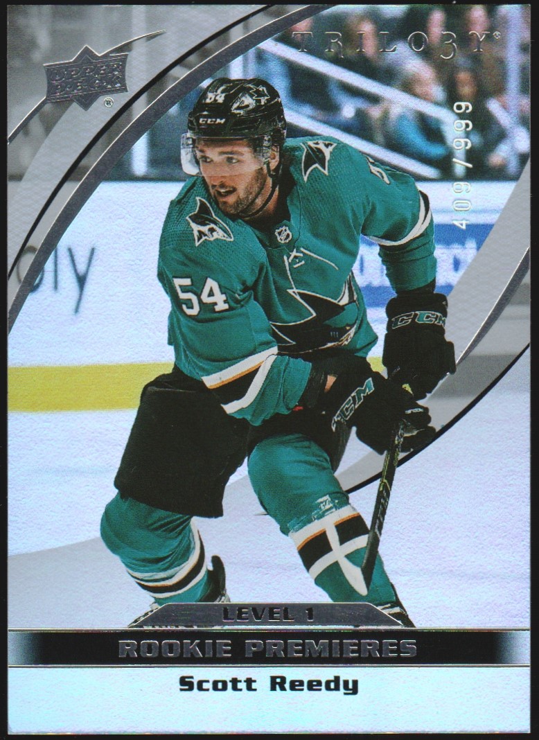 2021-22 Upper Deck Trilogy #19 Scott Reedy 409/999 RC (image for) 2021-22 Upper Deck Trilogy #19 Scott Reedy 409/999 RC