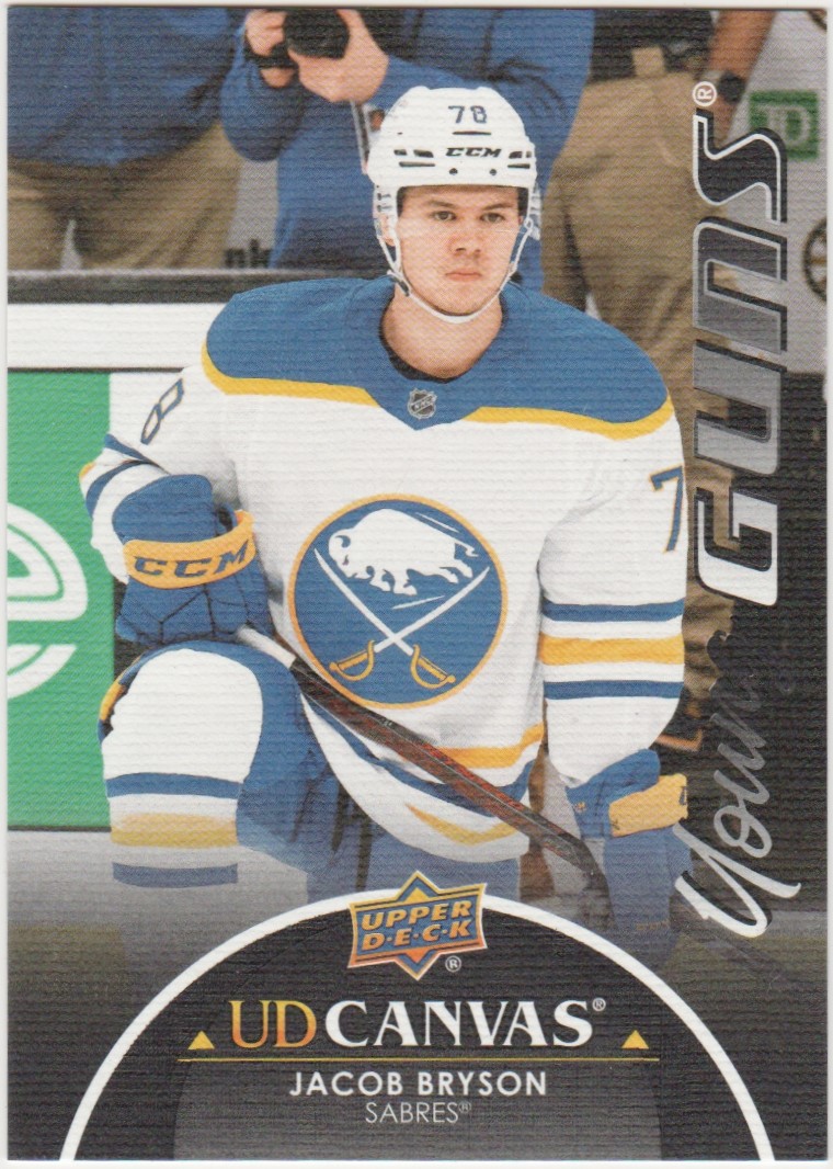 2021-22 Upper Deck Canvas Black #C101 Jacob Bryson YG (image for) 2021-22 Upper Deck Canvas Black #C101 Jacob Bryson YG