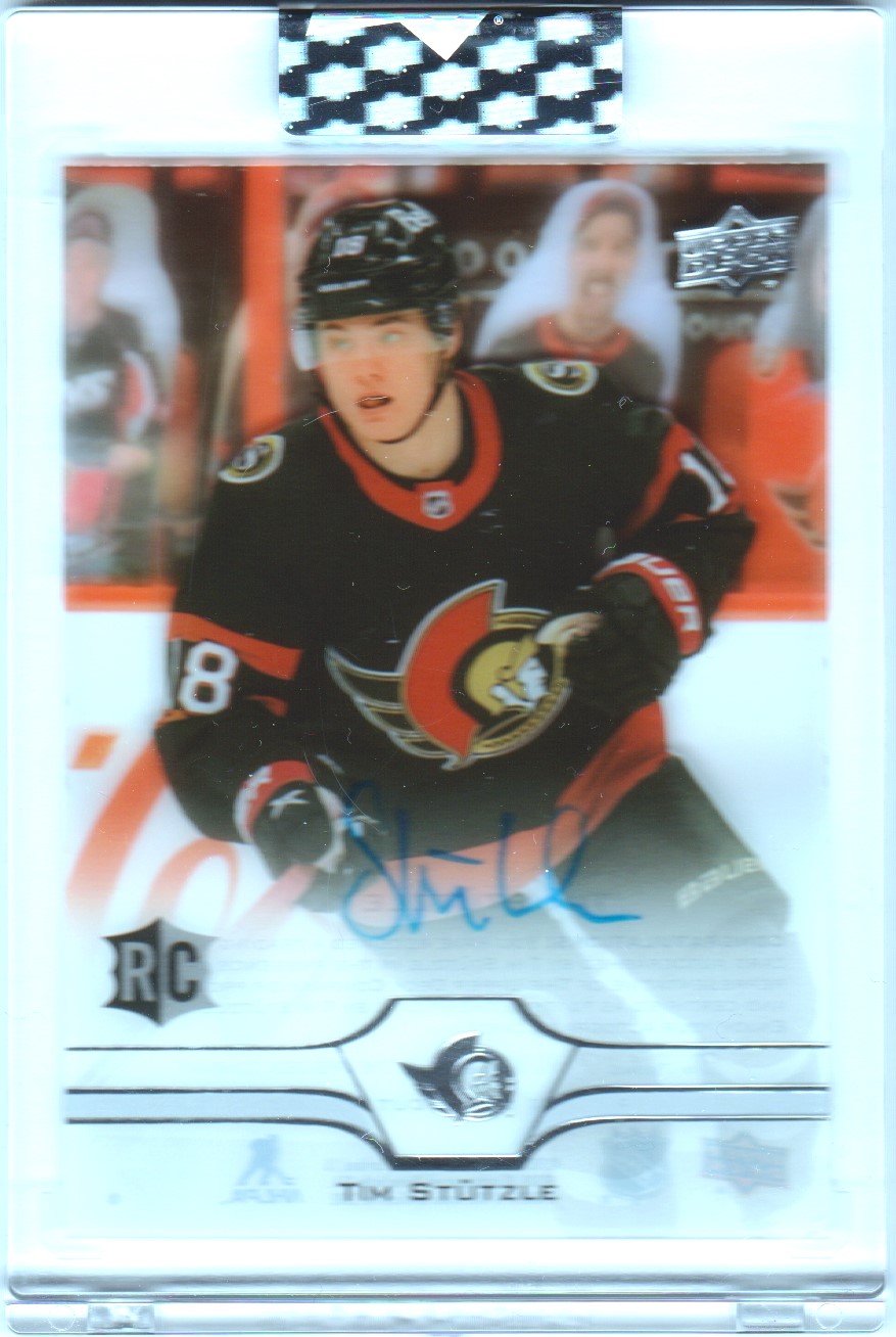 (image for) 2020-21 Upper Deck Clear Cut #CCTI Tim Stutzle AUTO RC