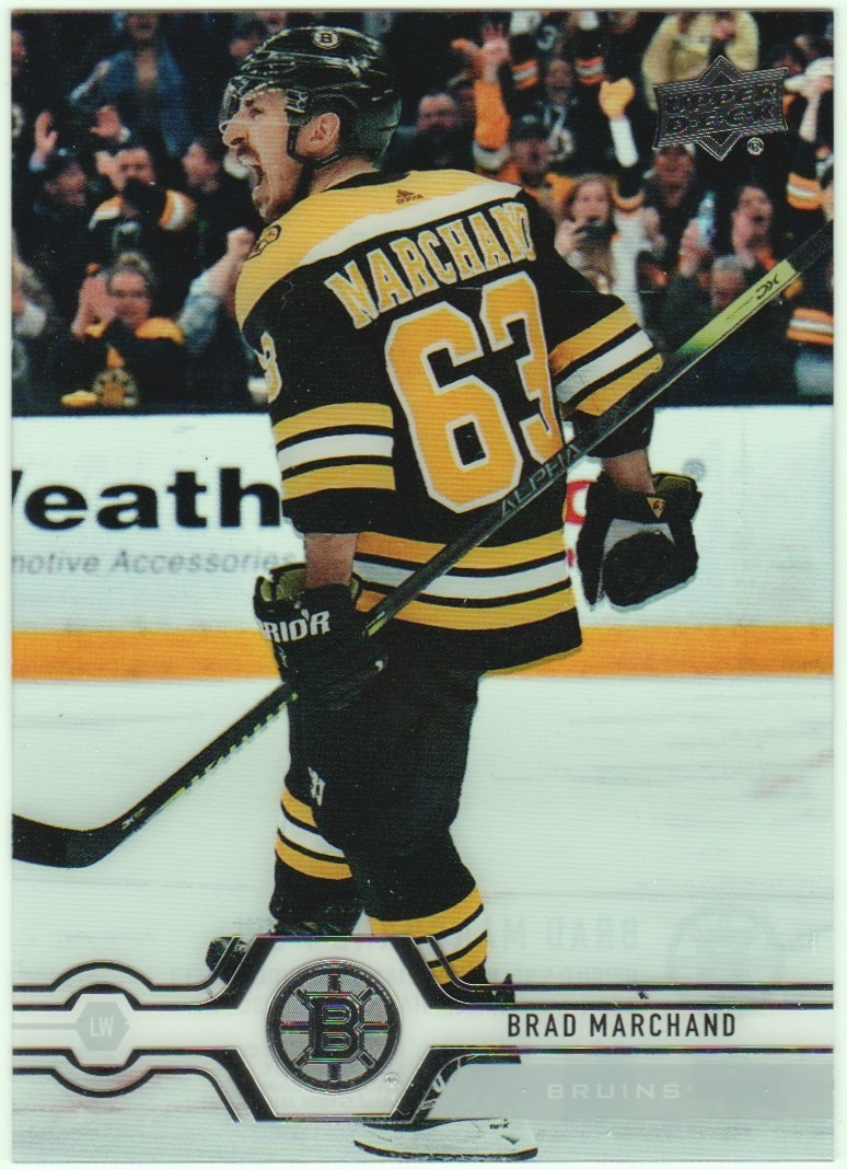 2019-20 Upper Deck Clear Cut #14 Brad Marchand (image for) 2019-20 Upper Deck Clear Cut #14 Brad Marchand