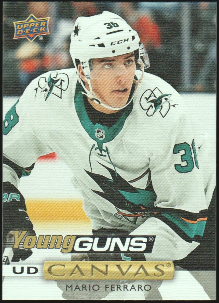 2019-20 Upper Deck Canvas #C100 Mario Ferraro YG RC Year (image for) 2019-20 Upper Deck Canvas #C100 Mario Ferraro YG RC Year