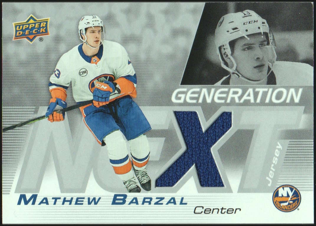 (image for) 2019-20 Upper Deck Generation Next Jerseys #GN13 Mathew Barzal