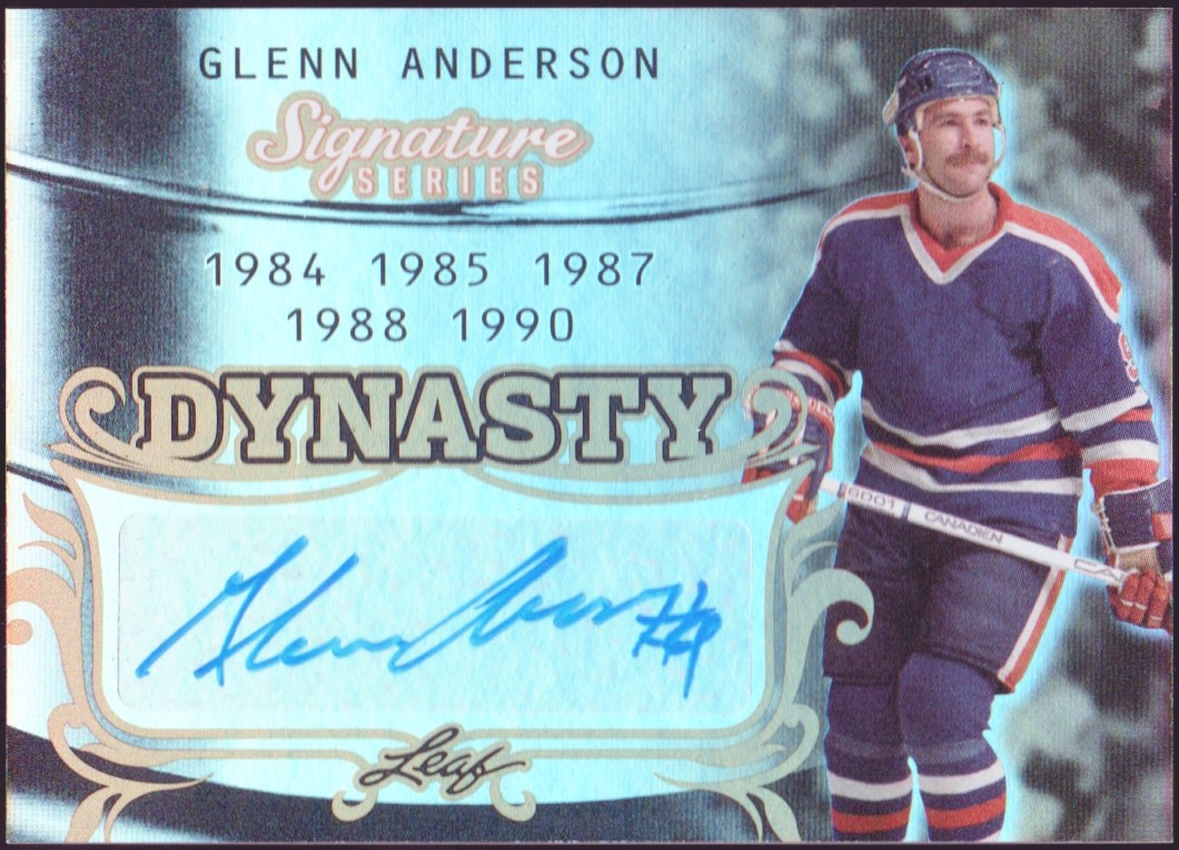 2015-16 Leaf Signature Series Dynasty Auto #SDYGA1 G. Anderson (image for) 2015-16 Leaf Signature Series Dynasty Auto #SDYGA1 G. Anderson