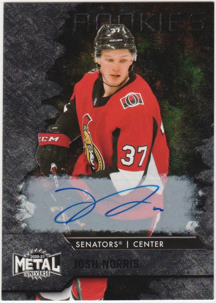 (image for) 2020-21 Metal Universe Silver #127 Josh Norris Auto 041/199