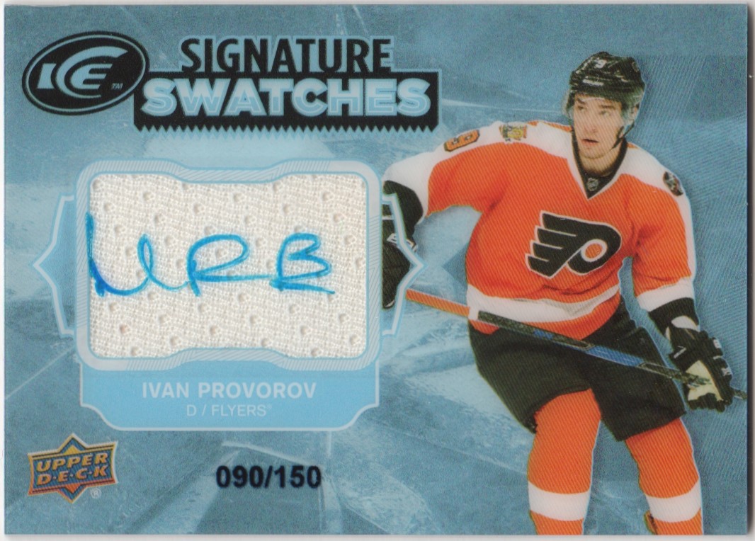 2017-18 UD Ice Signature Swatches #SSIP Ivan Provorov (image for) 2017-18 UD Ice Signature Swatches #SSIP Ivan Provorov