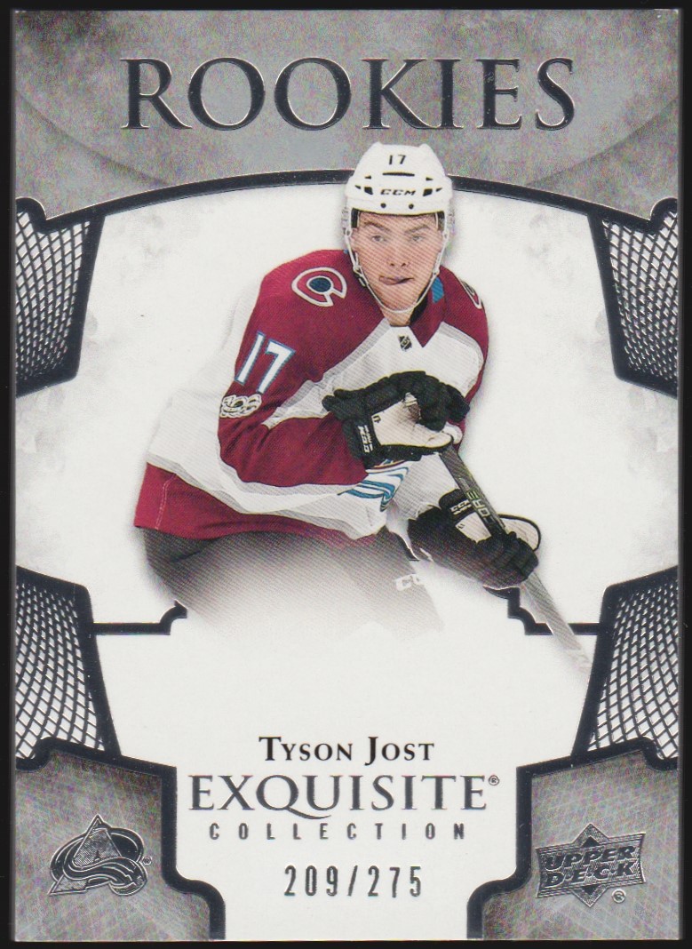 (image for) 2017-18 Exquisite Collection Rookies #R1 Tyson Jost 209/275