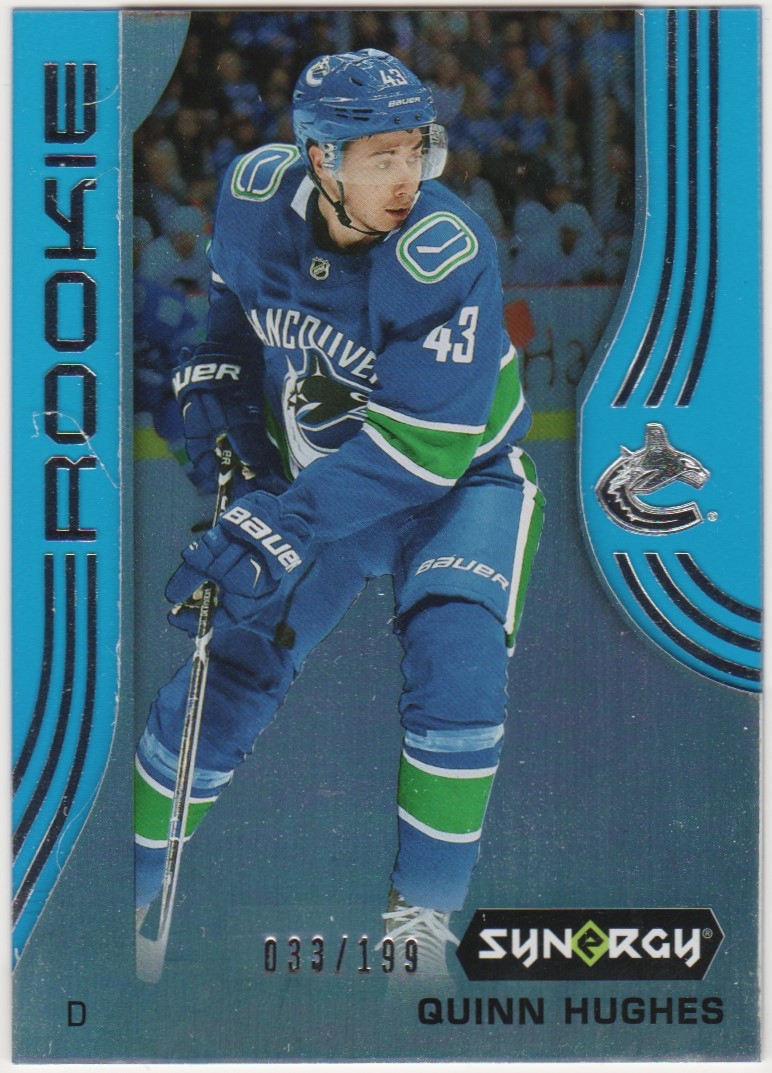 (image for) 2019-20 Synergy Blue #92 Quinn Hughes 33/199