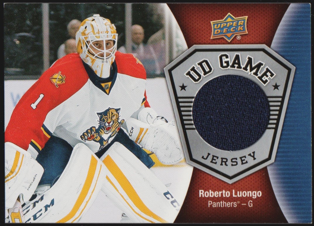 2016-17 Upper Deck Game Jerseys #GJRL Roberto Luongo (image for) 2016-17 Upper Deck Game Jerseys #GJRL Roberto Luongo