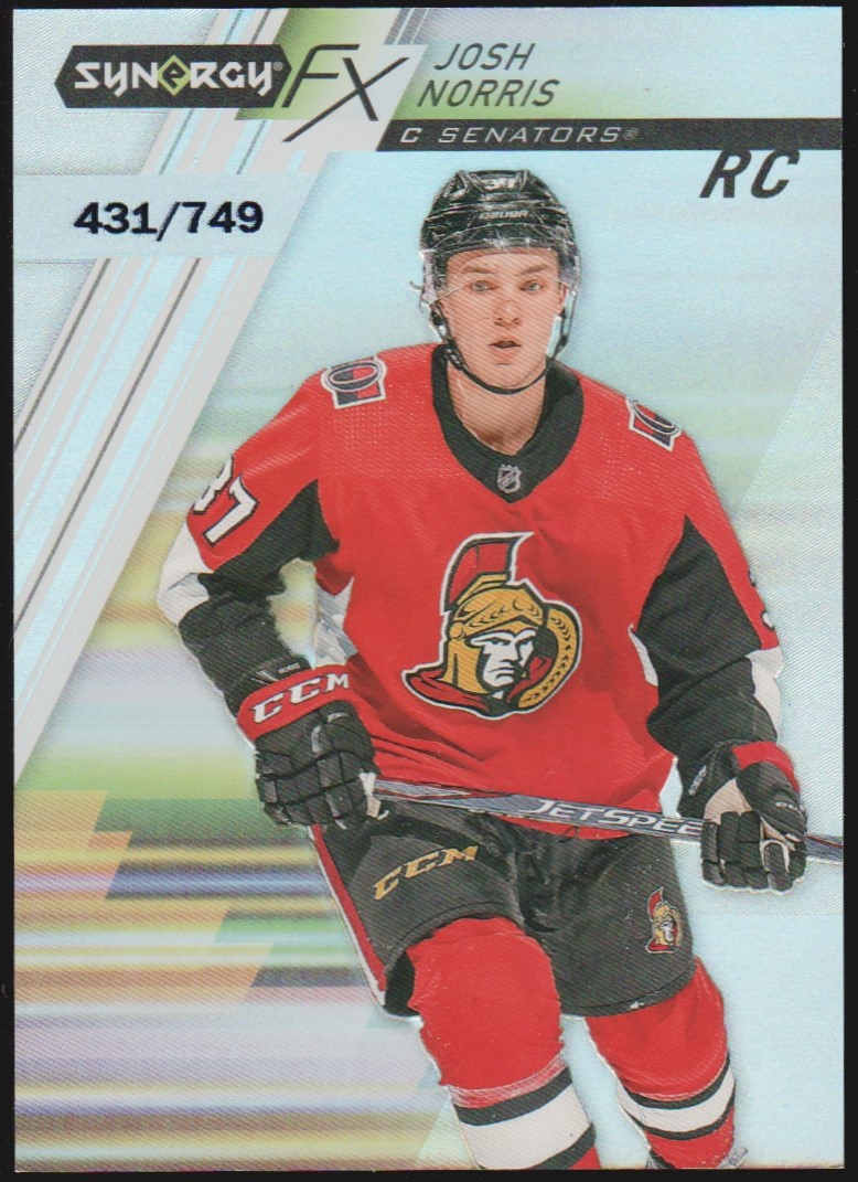 2020-21 Synergy Synergy FX Rookies #FXRJN Josh Norris (image for) 2020-21 Synergy Synergy FX Rookies #FXRJN Josh Norris