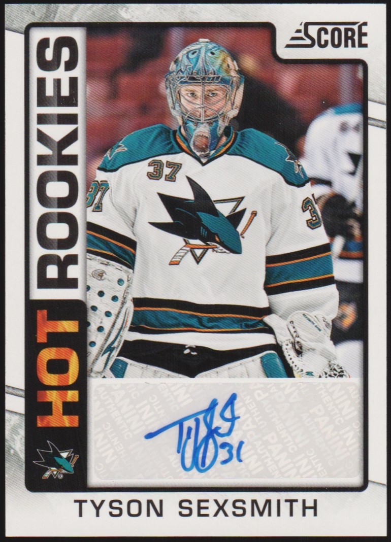2012-13 Score Hot Rookie Autographs #503 Tyson Sexsmith (image for) 2012-13 Score Hot Rookie Autographs #503 Tyson Sexsmith