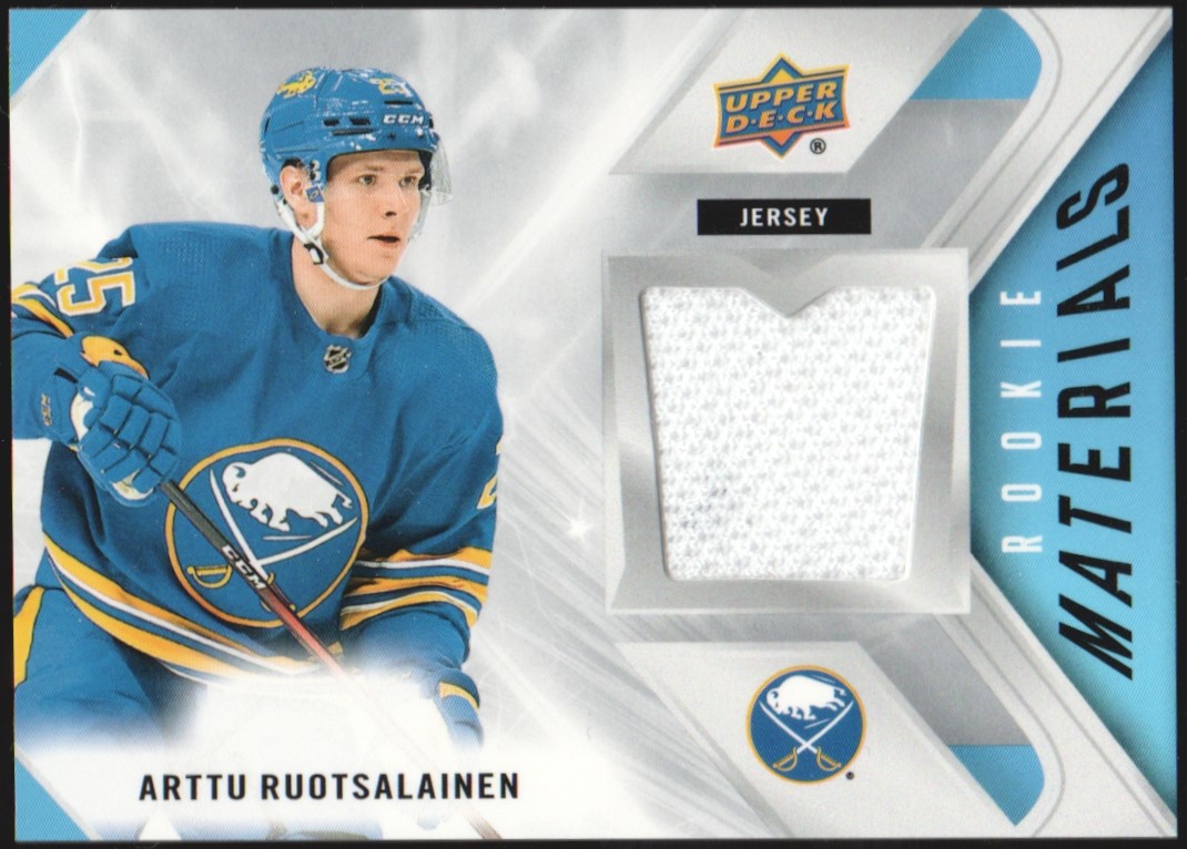 (image for) 2021-22 Upper Deck Rookie Materials #RMAR Arttu Ruotsalainen