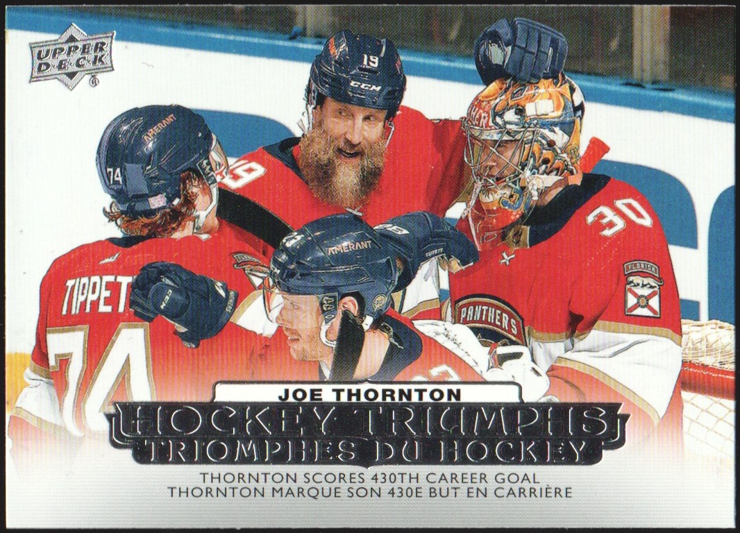 (image for) 2022-23 Upper Deck Tim Hortons Hockey Triumphs #HT18 Joe Thornton