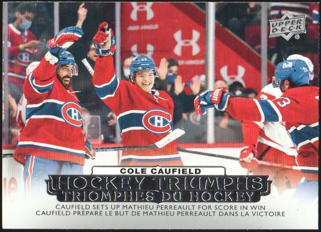 (image for) 2022-23 Upper Deck Tim Hortons Hockey Triumphs #HT14 Cole Caufield