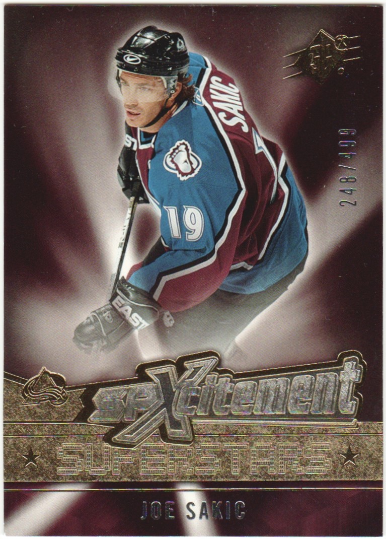 (image for) 2005-06 SPx Xcitement Superstars #XSJS Joe Sakic 248/499