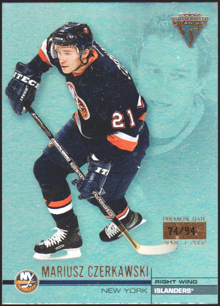 2001-02 Titanium Premiere Date #86 Mariusz Czerkawski 74/94 (image for) 2001-02 Titanium Premiere Date #86 Mariusz Czerkawski 74/94