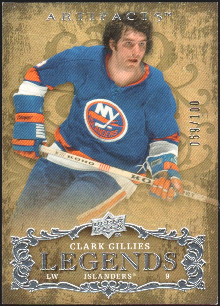 2008-09 Artifacts Silver #118 Clark Gillies 59/100 Legends (image for) 2008-09 Artifacts Silver #118 Clark Gillies 59/100 Legends