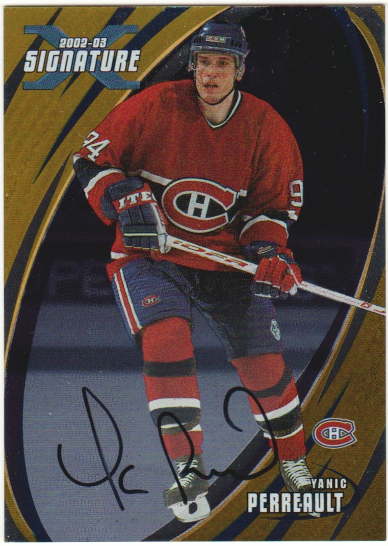 (image for) 2002-03 BAP Signature Series Autographs Gold #42 Yanic Perreault
