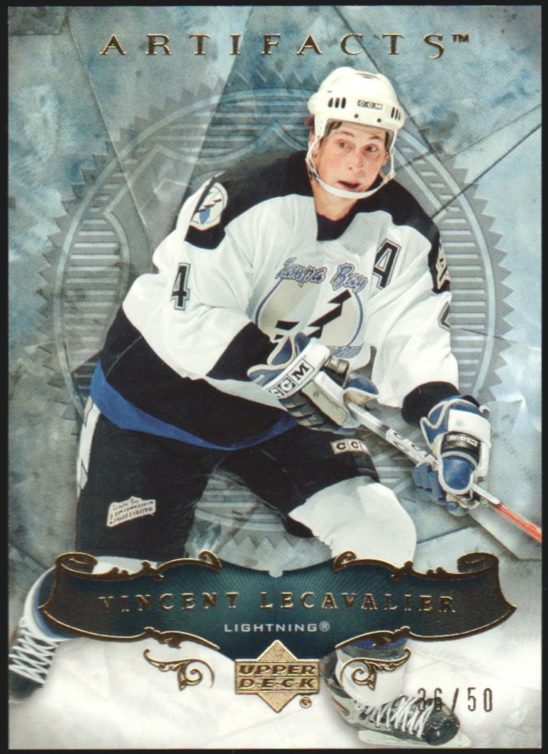 (image for) 2006-07 Artifacts Gold #12 Vincent Lecavalier 36/50