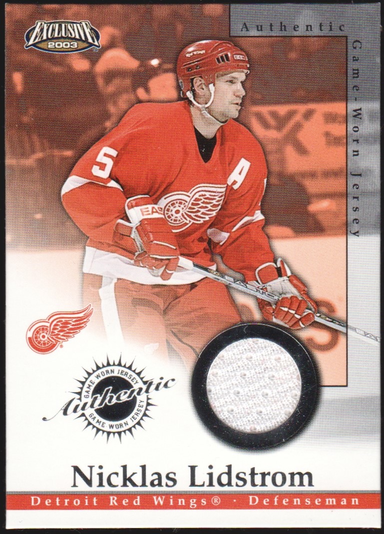 (image for) 2002-03 Pacific Exclusive Jerseys #8 Nicklas Lidstrom