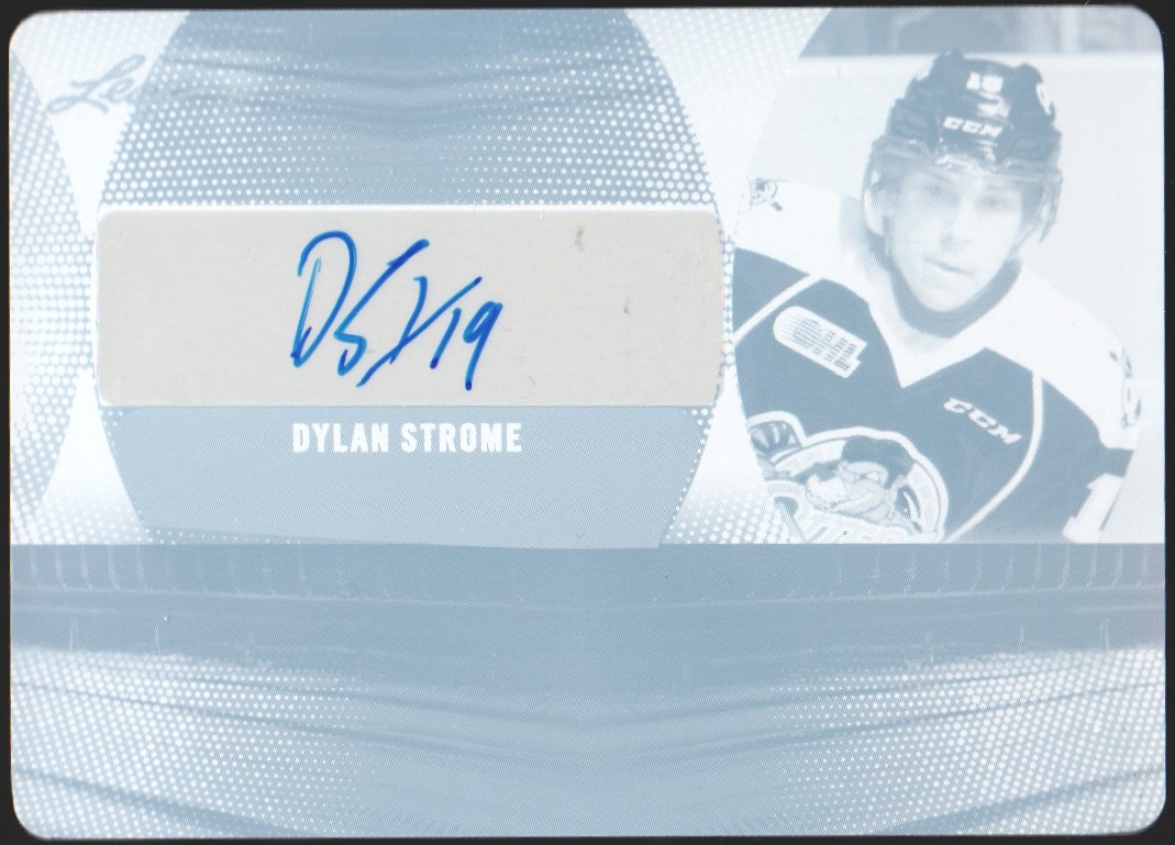 (image for) 2015-16 Leaf Signature Series Print Plates Black - Dylan Strome