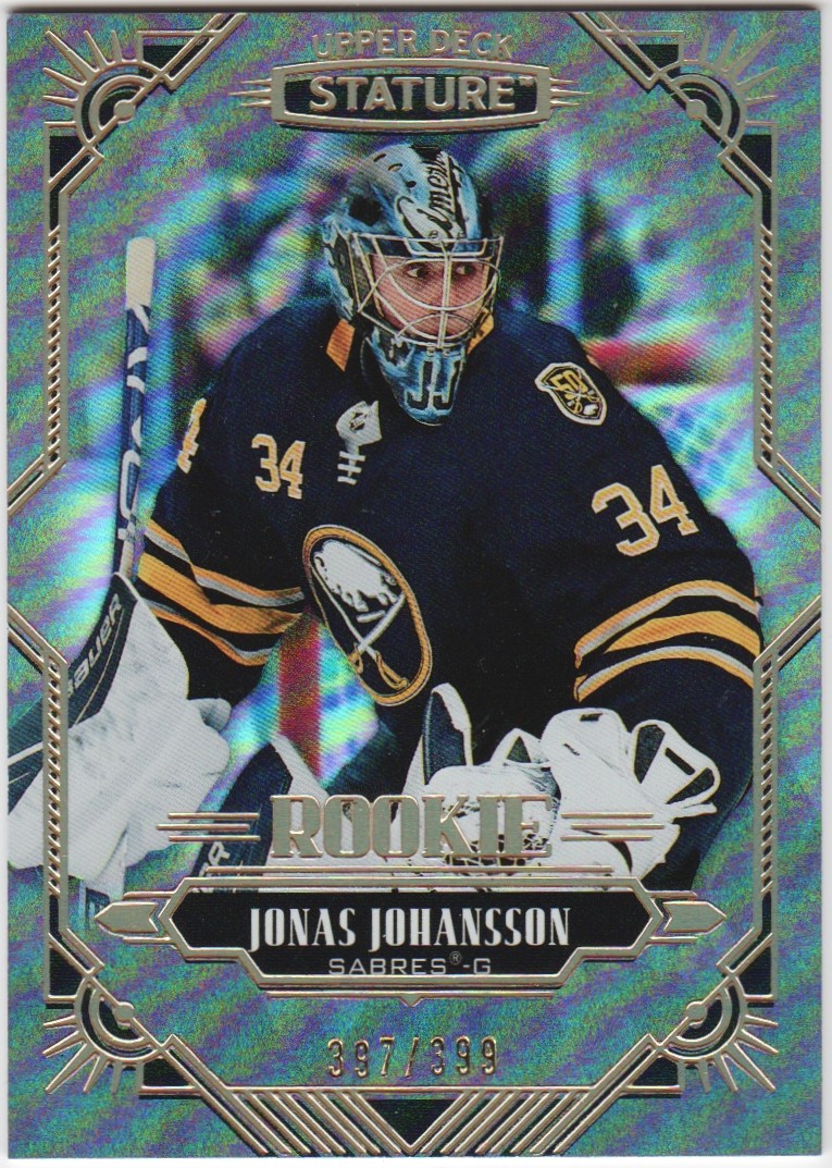 (image for) 2020-21 Upper Deck Stature #164 Jonas Johansson RC 397/399