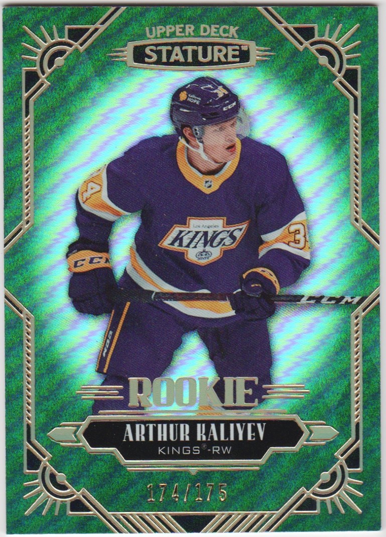 (image for) 2020-21 Upper Deck Stature Green #110 Arthur Kaliyev RC 174/175