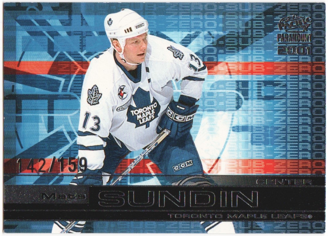 (image for) 2000-01 Paramount Sub Zero #10 Mats Sundin 142/159