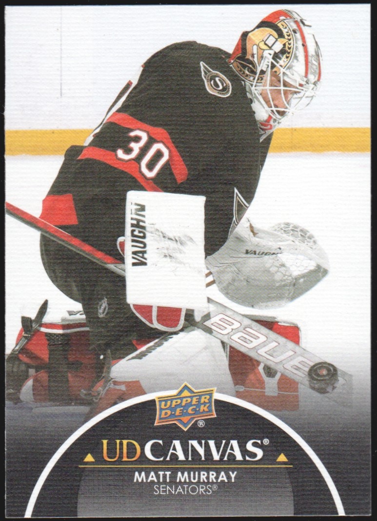 2021-22 Upper Deck Canvas Black #C58 Matt Murray (image for) 2021-22 Upper Deck Canvas Black #C58 Matt Murray