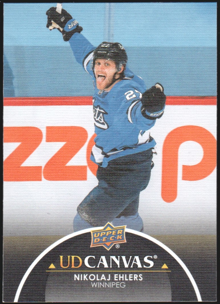2021-22 Upper Deck Canvas Black #C88 Nikolaj Ehlers (image for) 2021-22 Upper Deck Canvas Black #C88 Nikolaj Ehlers