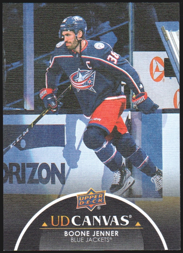 2021-22 Upper Deck Canvas Black #C293 Boone Jenner (image for) 2021-22 Upper Deck Canvas Black #C293 Boone Jenner