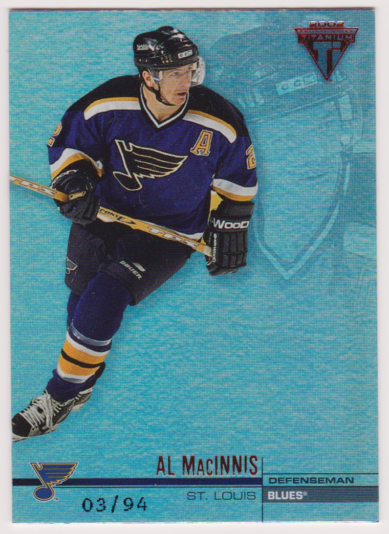 2001-02 Titanium Hobby Red #117 Al MacInnis 03/94 (image for) 2001-02 Titanium Hobby Red #117 Al MacInnis 03/94