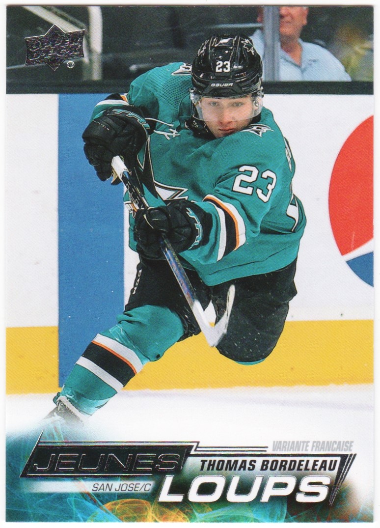 2022-23 Upper Deck French #210 Thomas Bordeleau YG RC (image for) 2022-23 Upper Deck French #210 Thomas Bordeleau YG RC