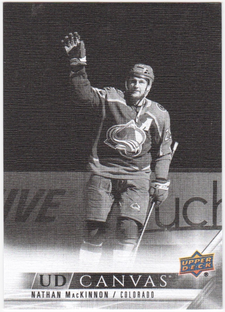2022-23 Upper Deck Canvas Black and White #C21 Nathan MacKinnon (image for) 2022-23 Upper Deck Canvas Black and White #C21 Nathan MacKinnon