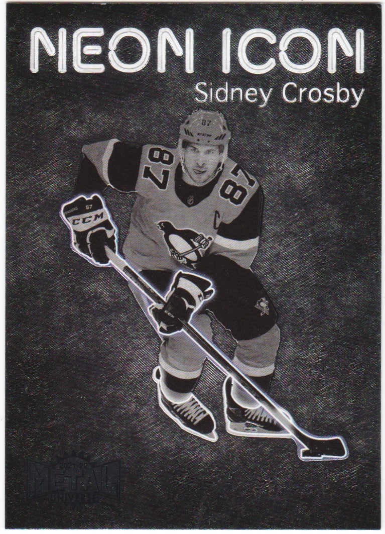 (image for) 2021-22 Metal Universe Neon Icon #NI20 Sidney Crosby