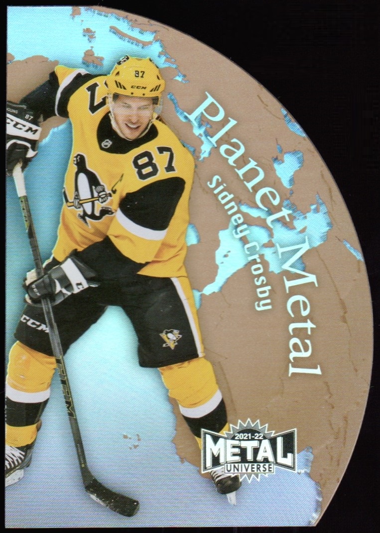 (image for) 2021-22 Metal Universe Planet Metal Gold #PM1 Sidney Crosby