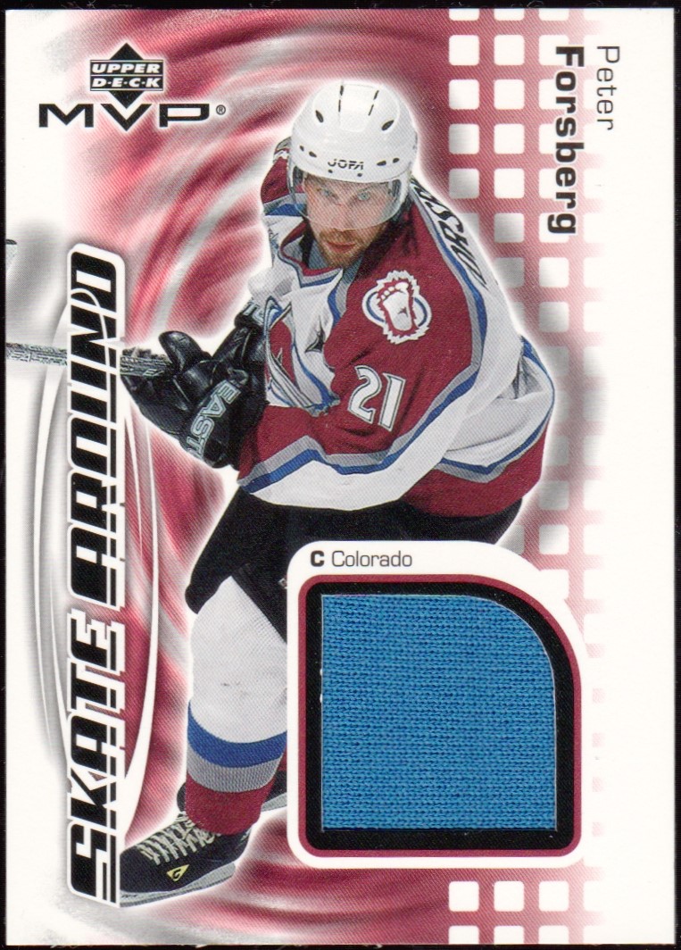(image for) 2002-03 Upper Deck MVP Skate Around Jerseys #SAPF Peter Forsberg